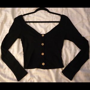 Fashion Nova Off-Shoulder Crop (Medium)